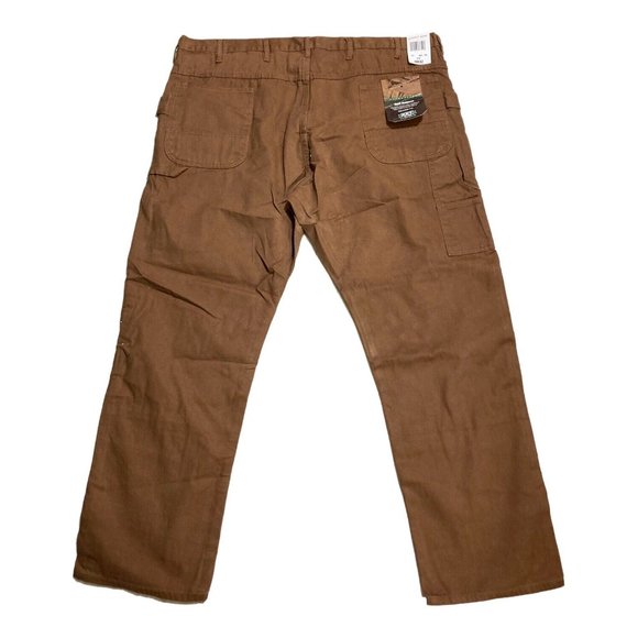 Key Pants Key Duck Dungaree Relaxed Fit Double Knee Saddle Brown Carpenter Pants Nwt Poshmark